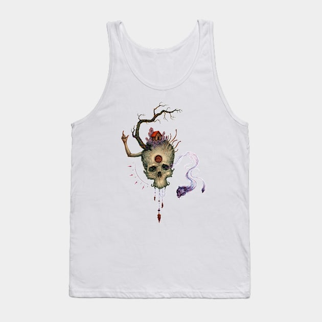 Skull Spirit Tank Top by babswebb